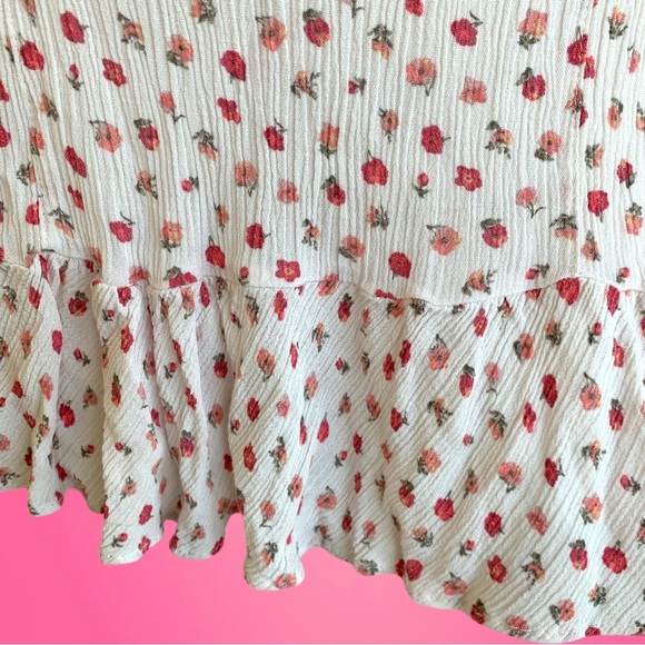 FREE PEOPLE MINI SUNDRESS. WOMEN’S SIZE M/M. BARBIECORE - Picture 7 of 10